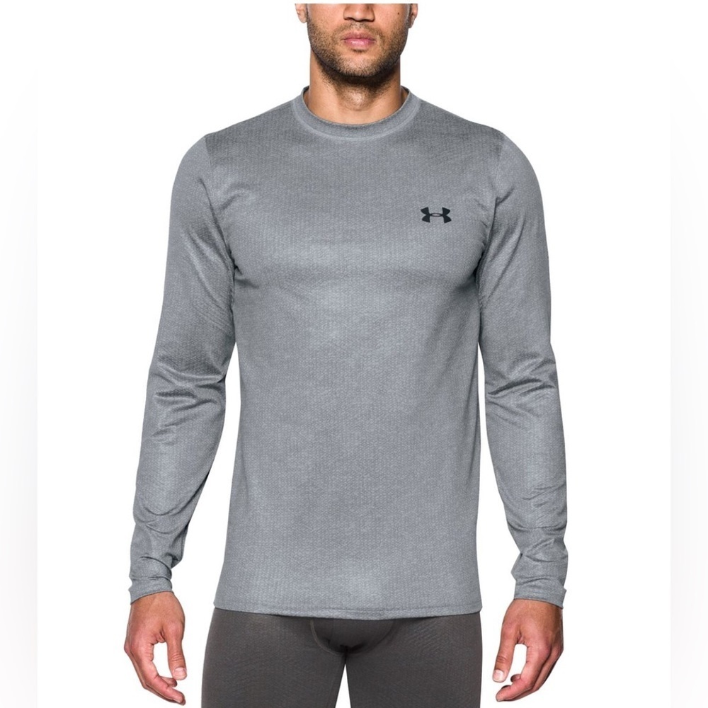 Under Armour Men’s Gray Long Sleeve Performance Tee.  Size-Medium